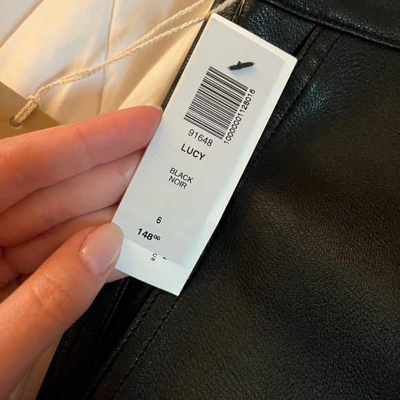 Aritzia black leather pants size 6 - Picture 2 of 3